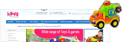 Kids online store Designed and Developed By iCreators